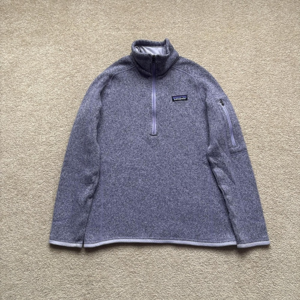 Patagonia Better Sweater 1/4 Zip Fleece Pullover‎ Womens XS Purple Heather